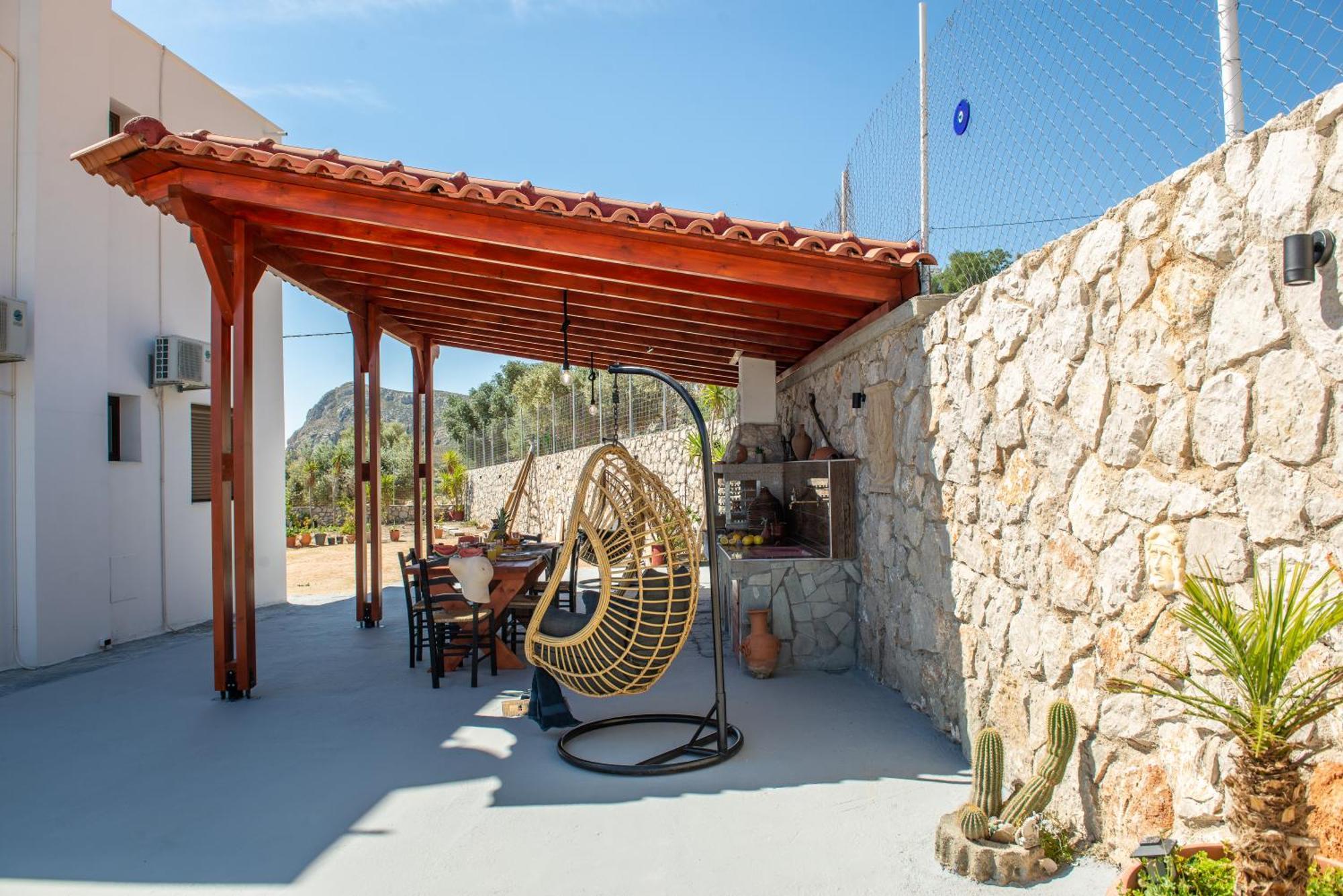 Blue Bay Villas , Ground Floor Archangelos  Ngoại thất bức ảnh